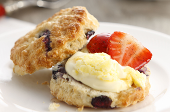 Blueberry and vanilla scones
