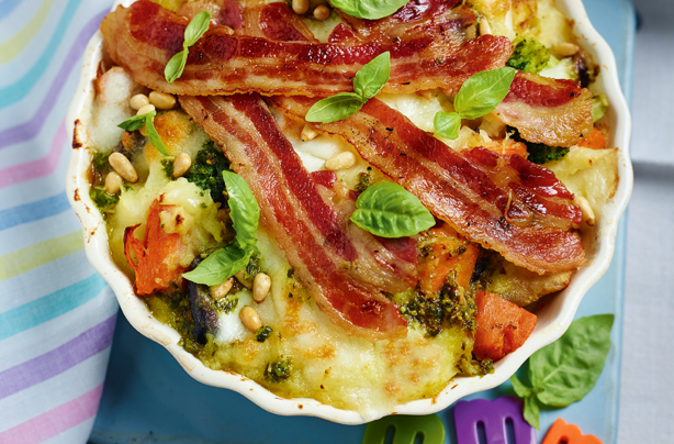 Cheesy mashed potato hash