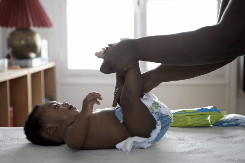 baby in nappy