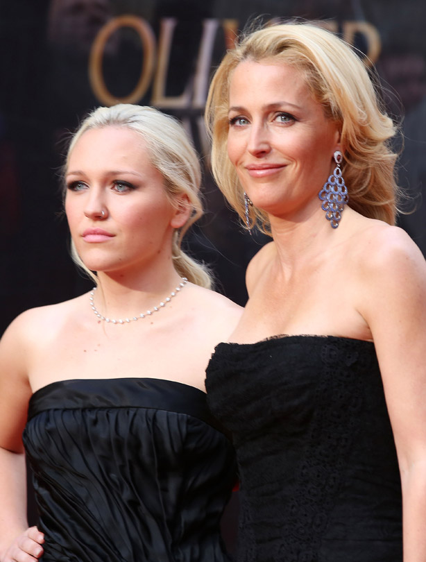 Gillian Anderson and her daughter Piper