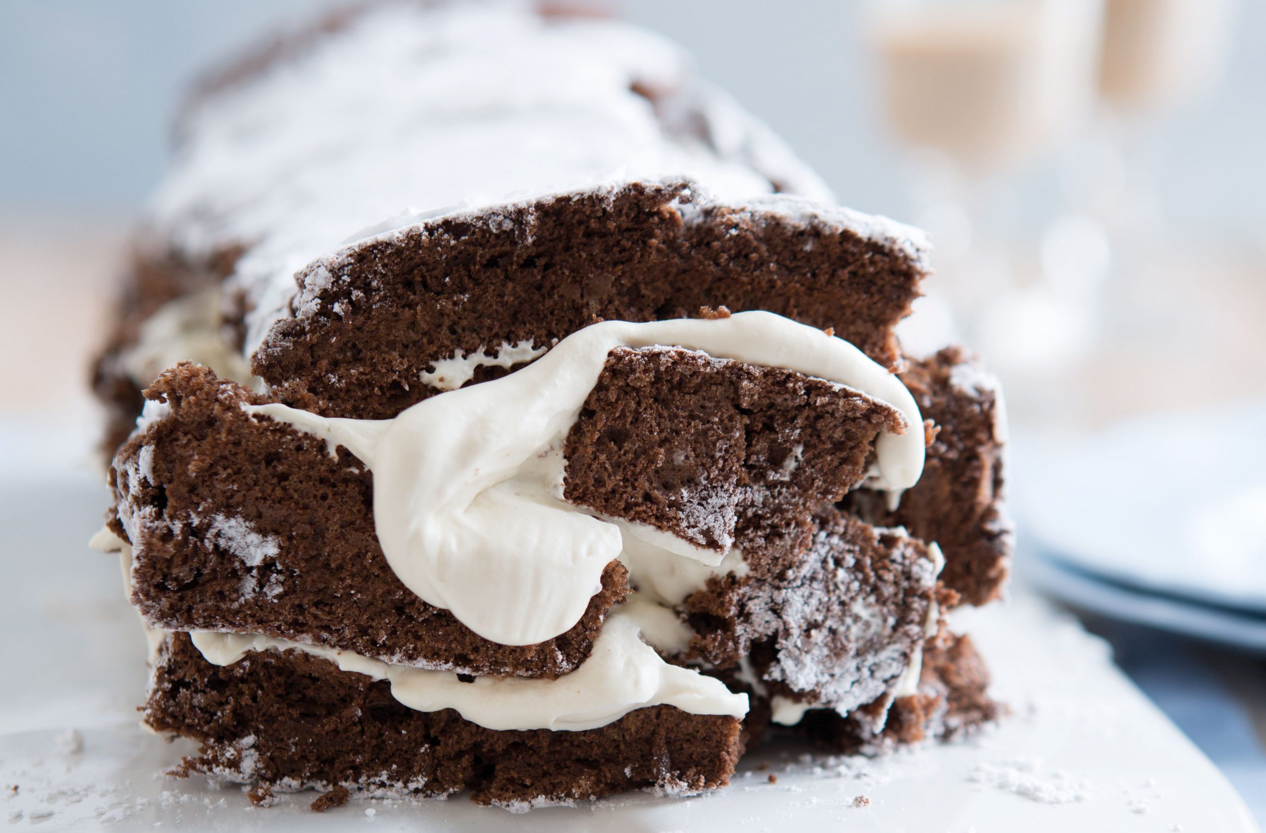 Gluten-free chocolate roulade