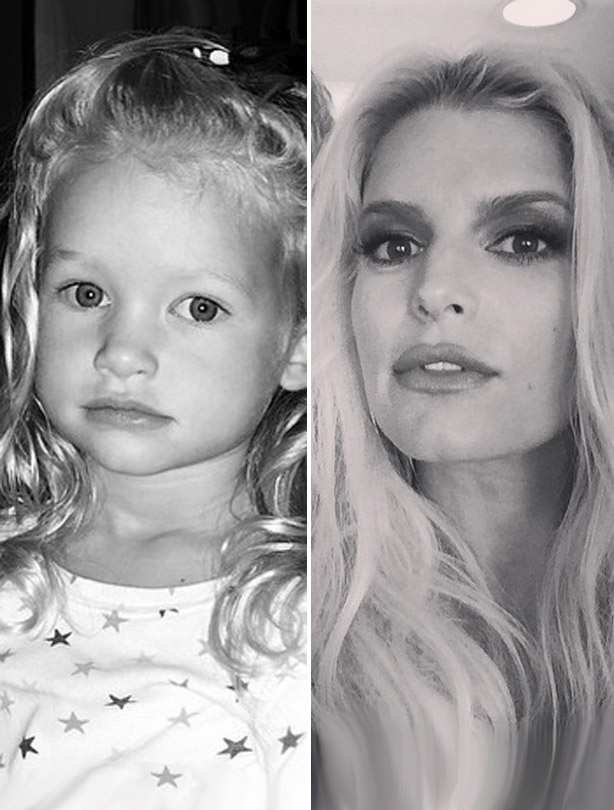 Jessica Simpson and her daughter Maxwell