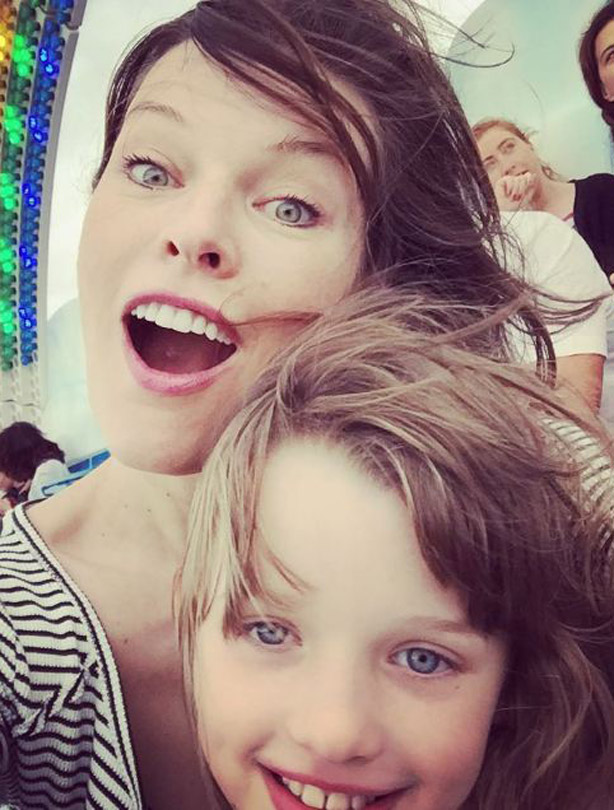 Mila Jovovich kids