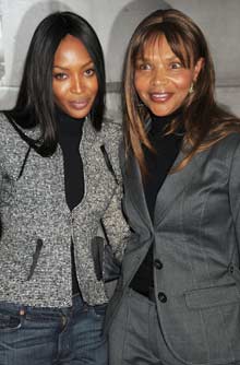 Naomi Campbell and Valerie Campbell