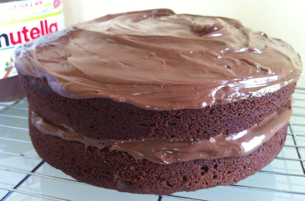 Nutella chocolate cake