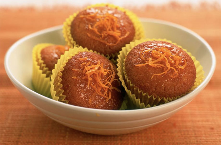 Orange fairy cakes
