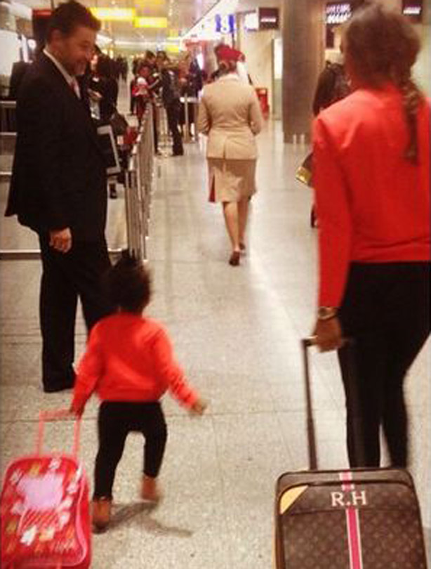 Rochelle Humes with Alaia Mai