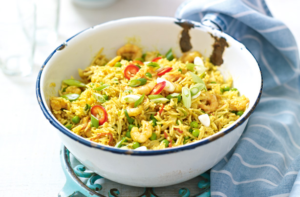 Singapore egg fried rice