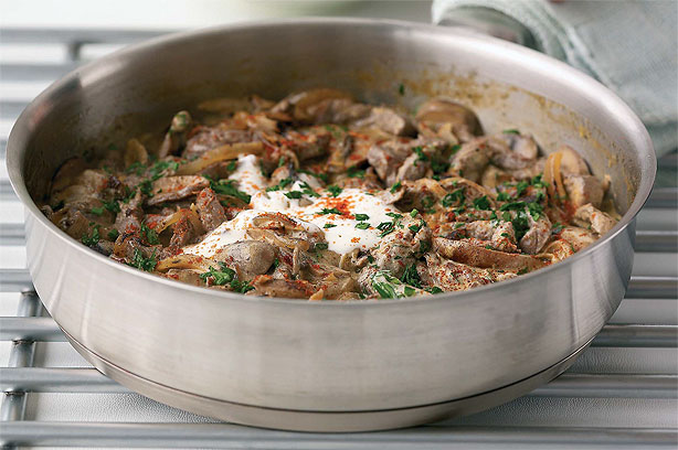 Beef stroganoff