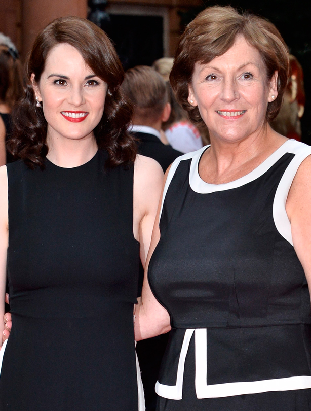 Michelle Dockery and her mum