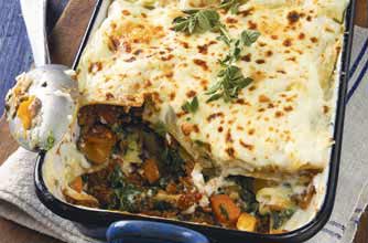Woman's Weekly Quorn, squash and spinach lasagne recipe