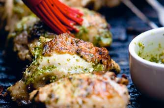 Stuffed chicken thighs