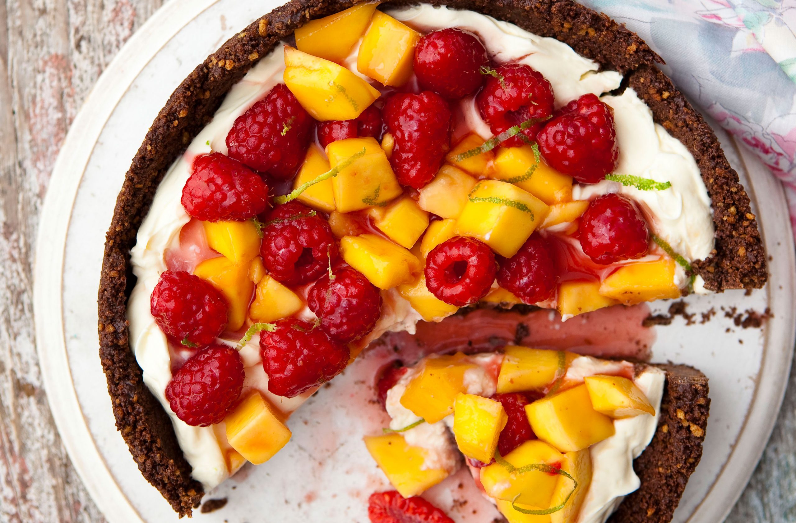 Chocolate crust mascarpone pudding