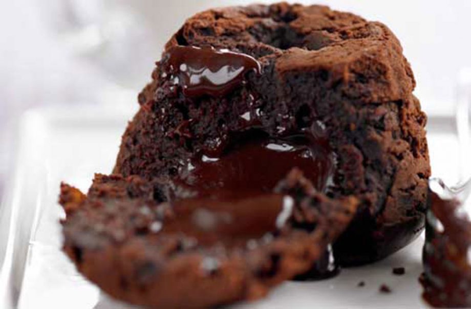 Chocolate orange fondant puddings