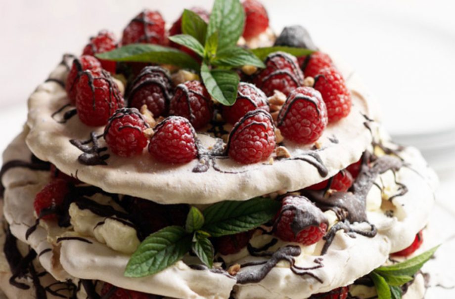 Hairy Bikers' hazelnut and chocolate vacherin