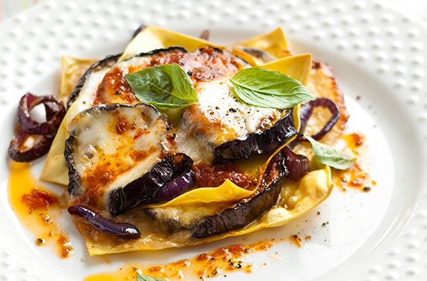 Open Mediterranean lasagne