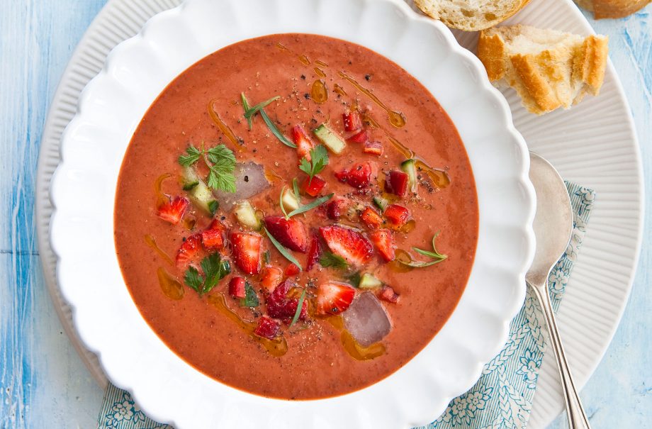Strawberry gazpacho