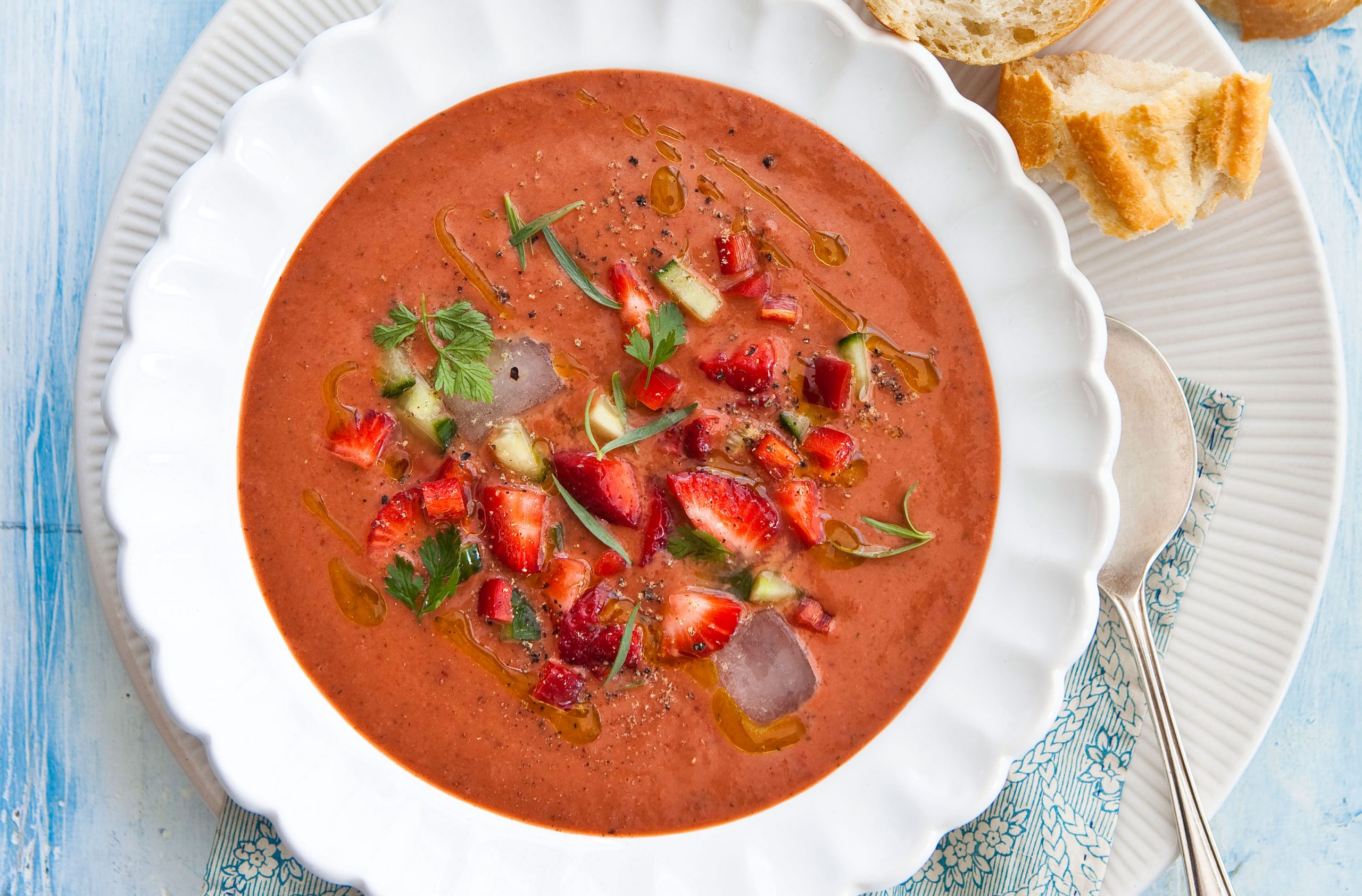 Strawberry gazpacho
