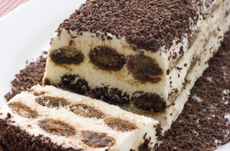 Chocolate tiramisu cake