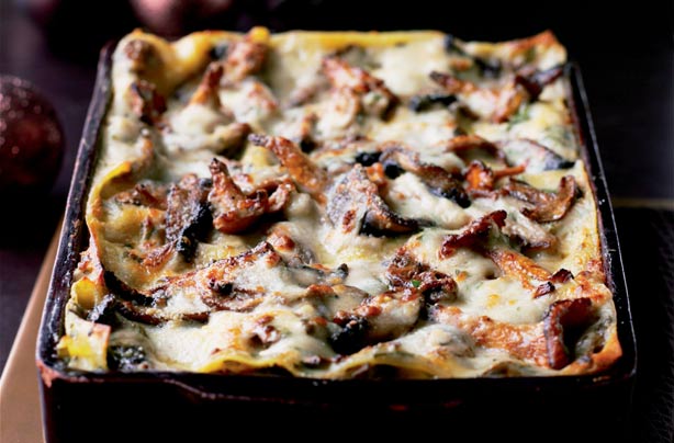 Wild mushroom lasagne