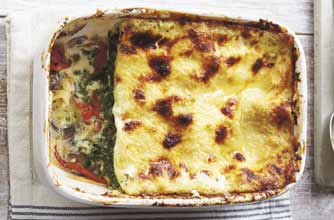 Woman's Weekly mascarpone and mushroom lasagne recipe