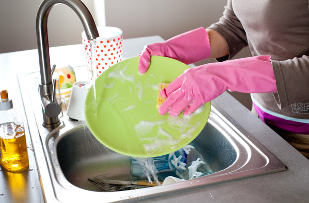 washing up