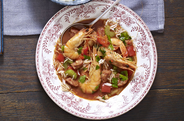 Healthy jambalaya soup