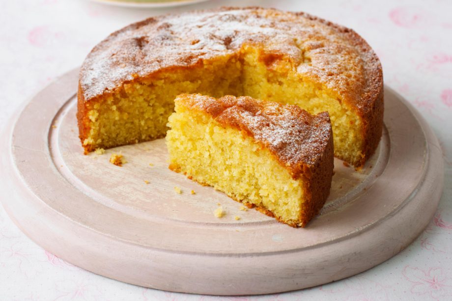 Elderflower and lemon drizzle cake