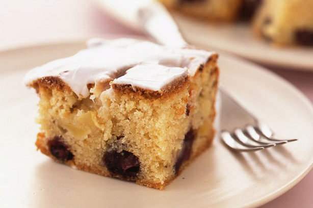 Blueberry and apple cake