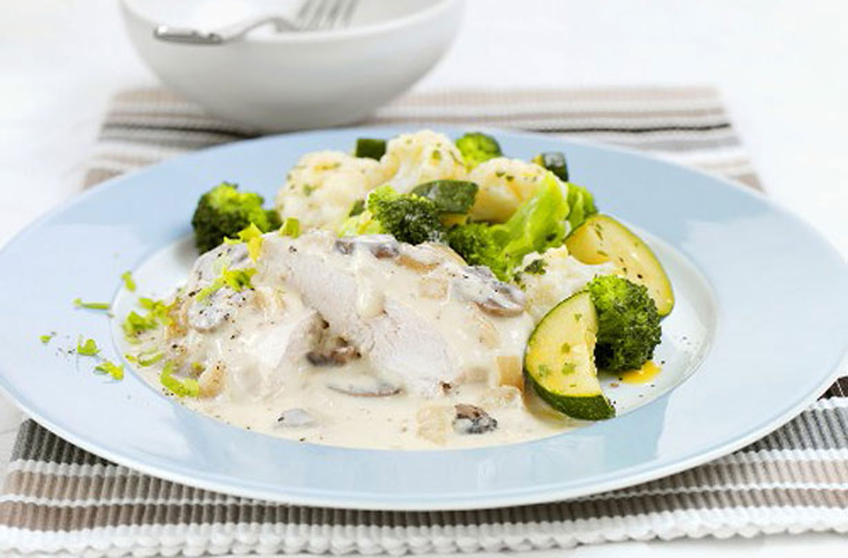Chicken With Dairyfree Creamy Mushroom Sauce Recipes GoodtoKnow