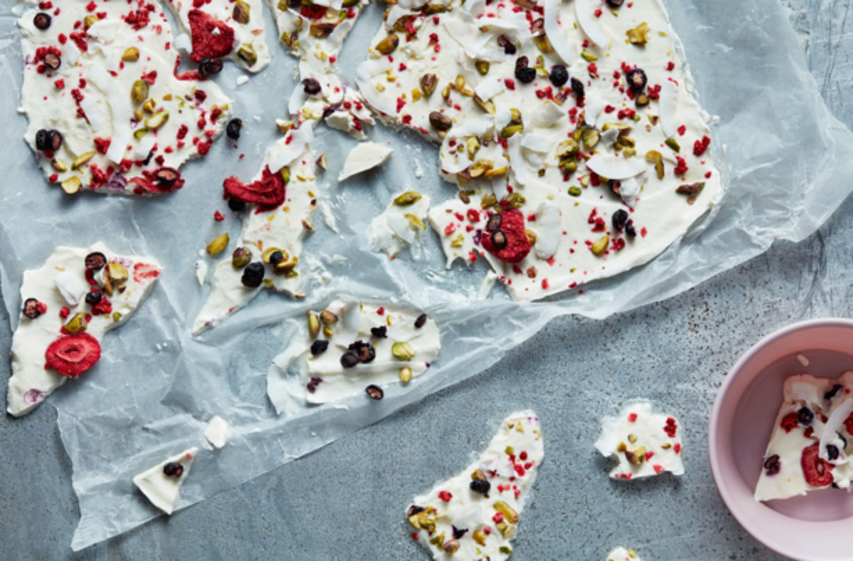 Frozen Yogurt Berry Bark Dessert Recipes GoodtoKnow