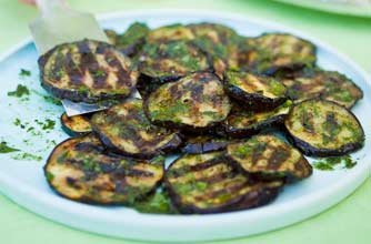 Woman's Weekly grilled aubergine salad
