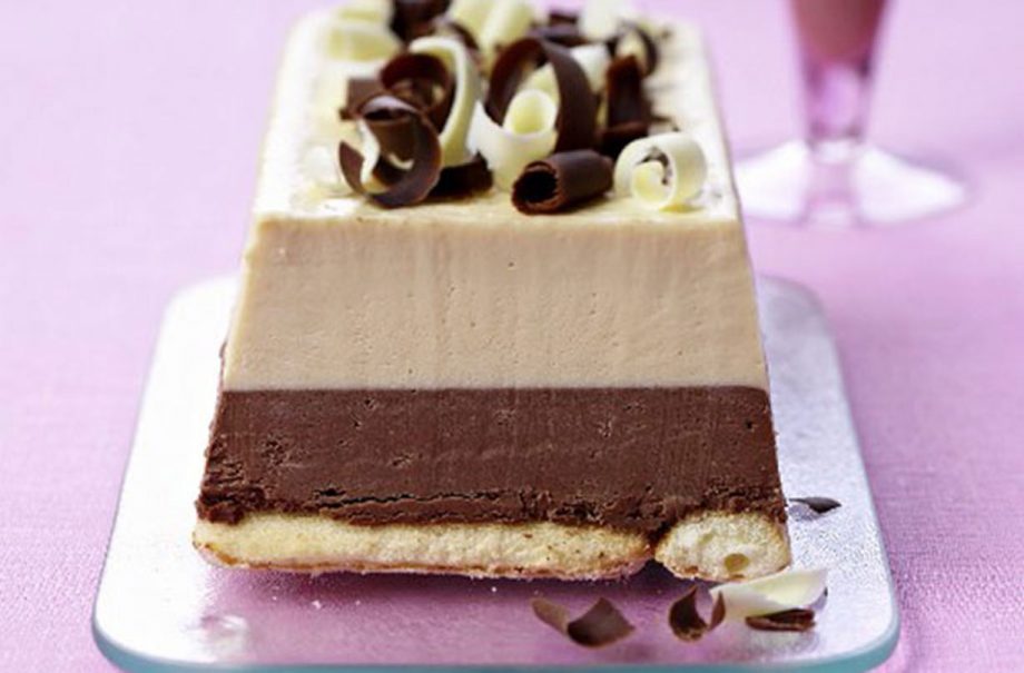 Chocolate and salted caramel ice cream cake