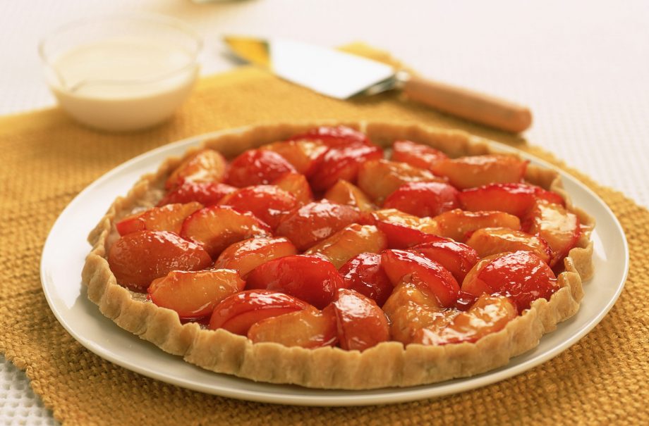 Dairy-free plum tart