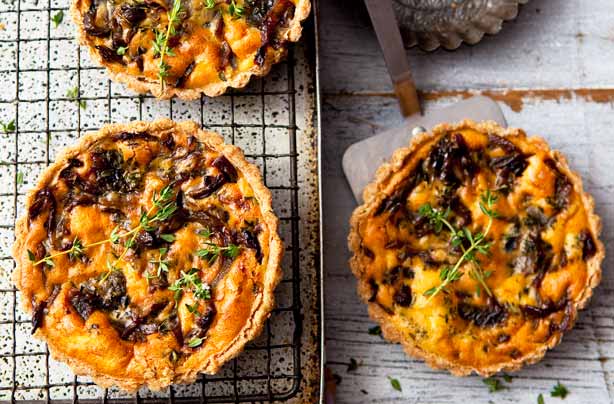 red onnion quiche