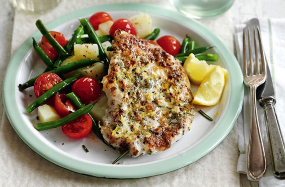 Slimming World's chicken with a warm potato salad