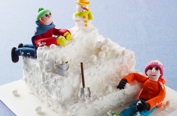 Snow much fun cake