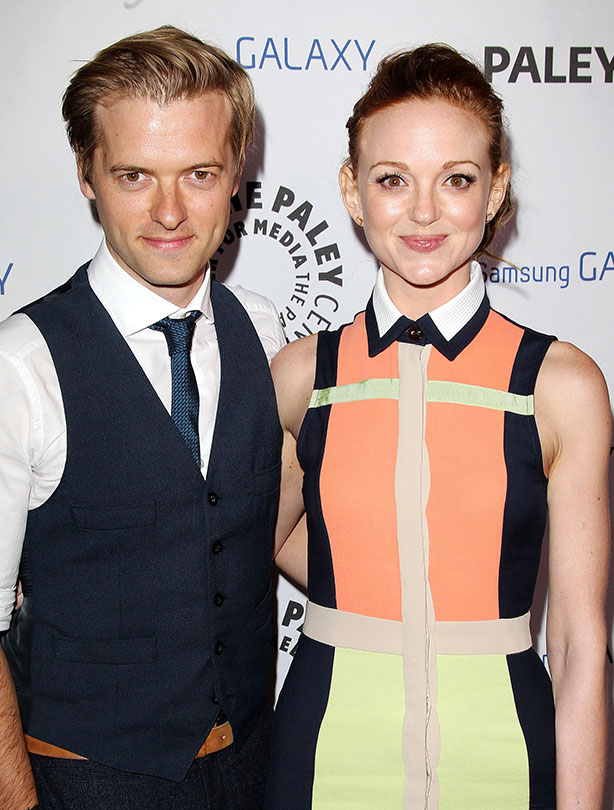 Glee star Jayma Mays and husband Adam Campbell welcome their first child