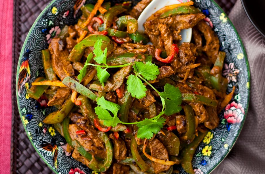 Main: Beef in black bean sauce