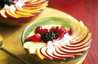 Peach pudding