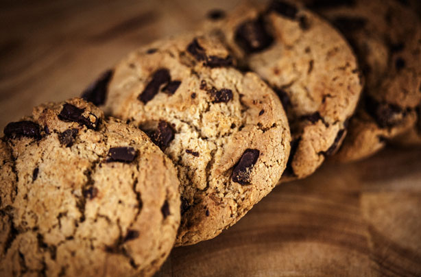 Chocolate chip and pecan cookies