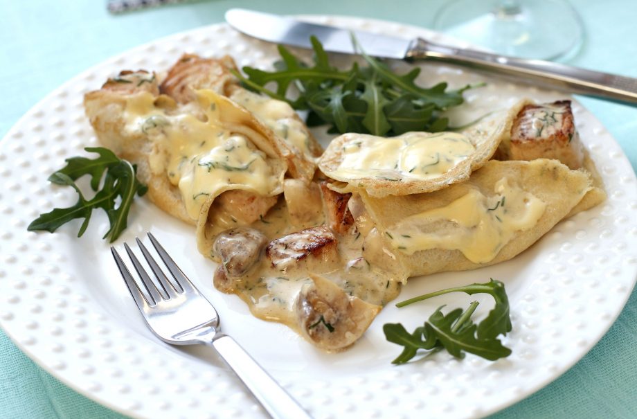 Salmon pancake