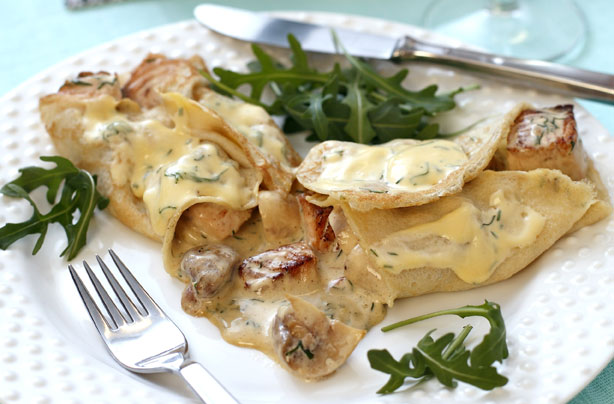 Salmon pancake recipe