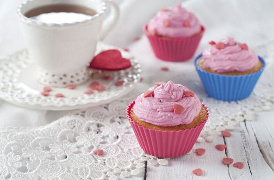 Strawberry kisses cupcakes