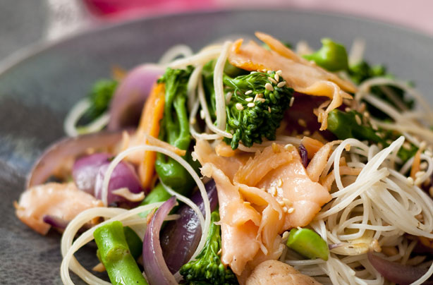 Superfood salmon stir-fry