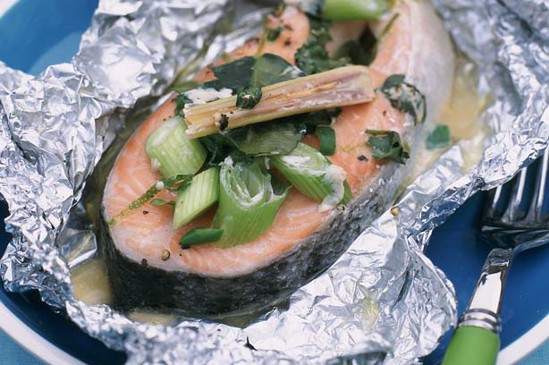 Thai Style Salmon Parcels