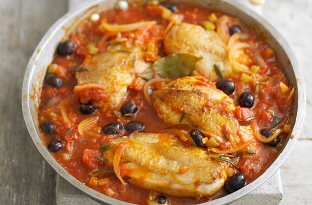 Italian-style chicken with olives