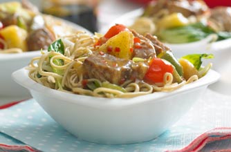 Soy 'n' sesame noodles