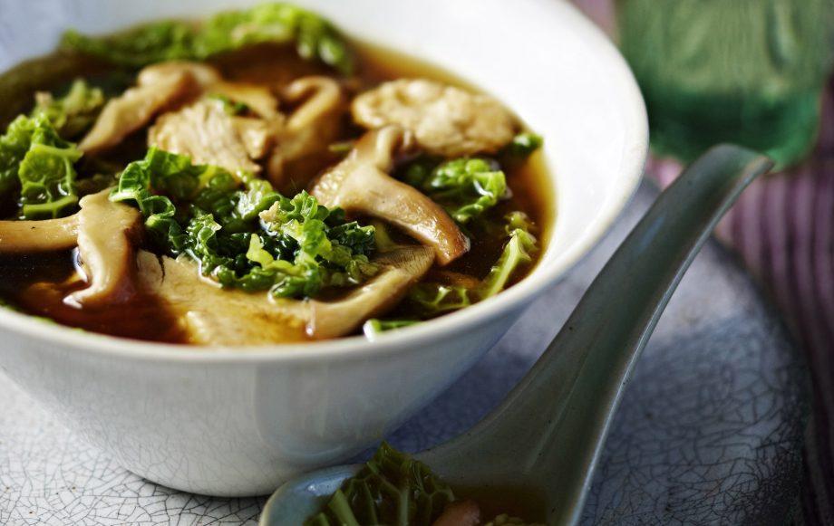 chunky soups, Chicken miso soup