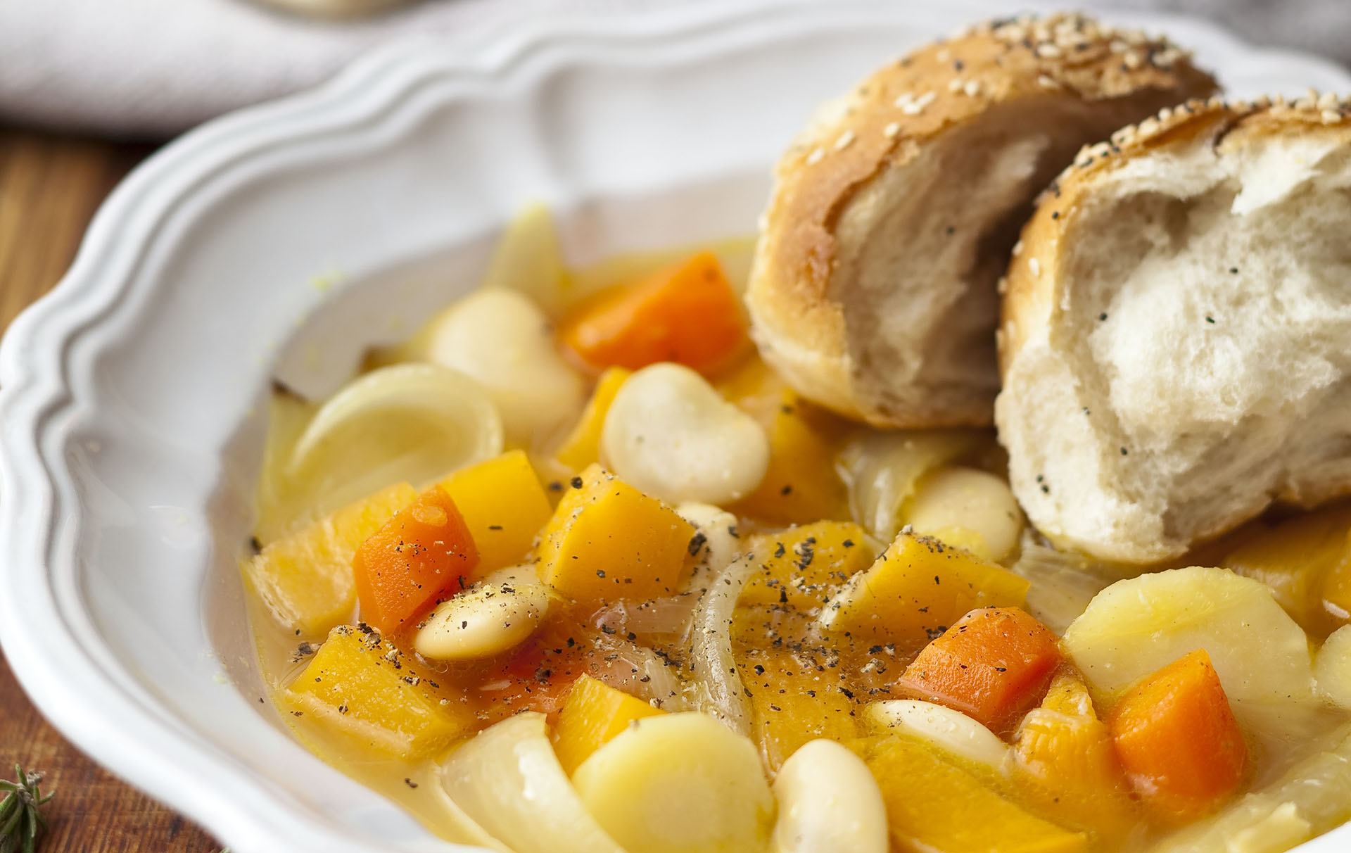chunky soups, Chunky root veg soup